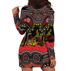 ANZAC Day Penrith Panthers Hoodie Dress Military Memorial Aboriginal Indigenous Art