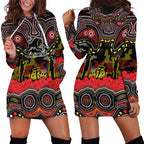ANZAC Day Penrith Panthers Hoodie Dress Military Memorial Aboriginal Indigenous Art