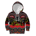 ANZAC Day Penrith Panthers Kid Hoodie Military Memorial Aboriginal Indigenous Art