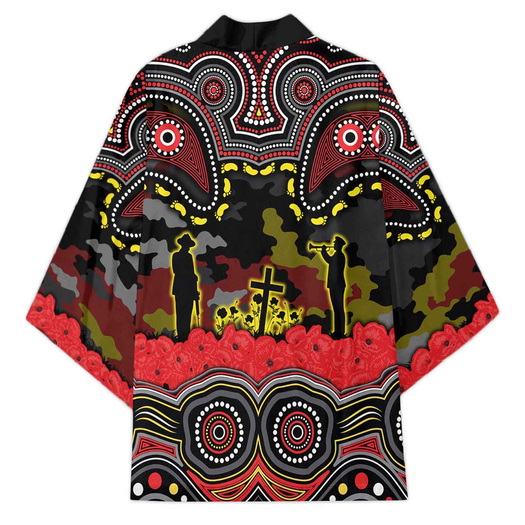 ANZAC Day Penrith Panthers Kimono Military Memorial Aboriginal Indigenous Art