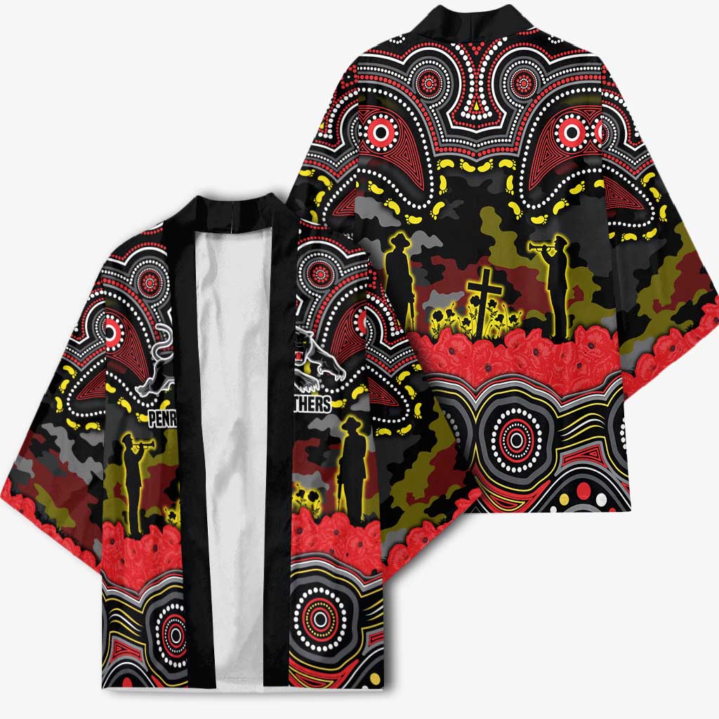 ANZAC Day Penrith Panthers Kimono Military Memorial Aboriginal Indigenous Art