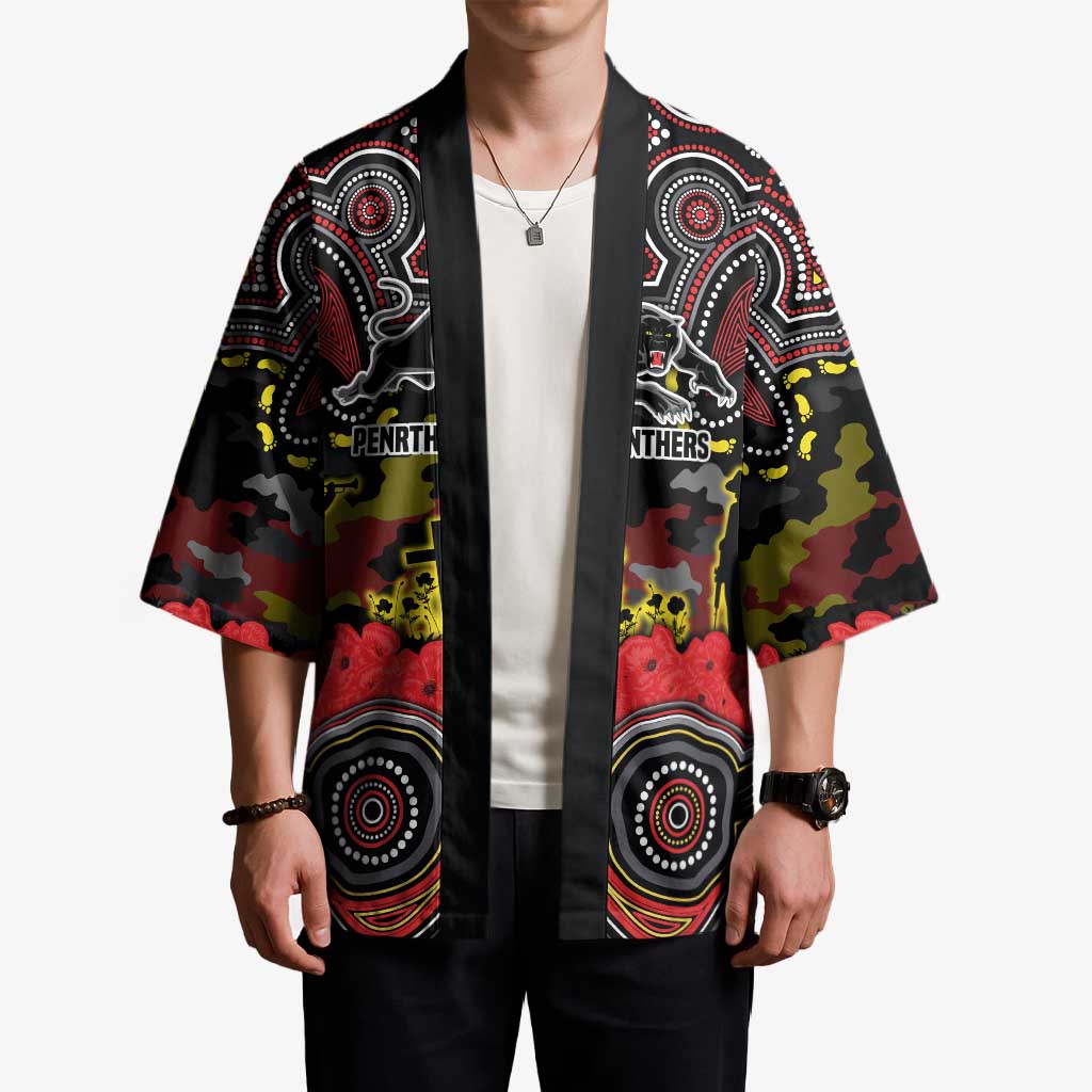 ANZAC Day Penrith Panthers Kimono Military Memorial Aboriginal Indigenous Art