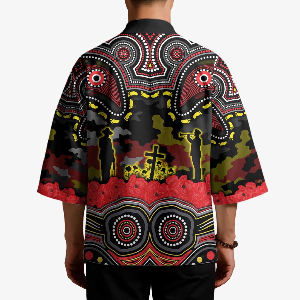 ANZAC Day Penrith Panthers Kimono Military Memorial Aboriginal Indigenous Art