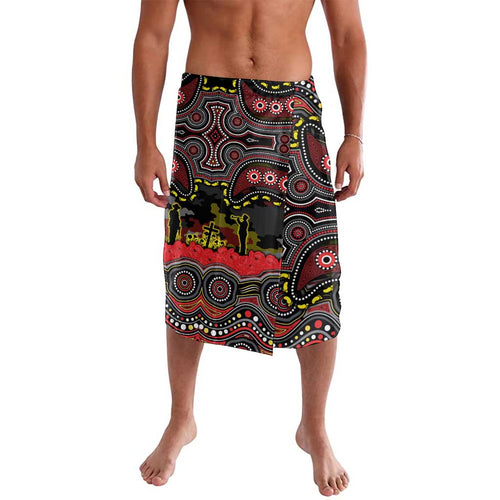 ANZAC Day Penrith Panthers Lavalava Military Memorial Aboriginal Indigenous Art