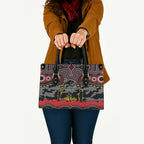 ANZAC Day Penrith Panthers Leather Bag Military Memorial Aboriginal Indigenous Art