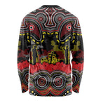 ANZAC Day Penrith Panthers Long Sleeve Shirt Military Memorial Aboriginal Indigenous Art