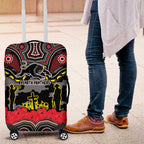 ANZAC Day Penrith Panthers Luggage Cover Military Memorial Aboriginal Indigenous Art