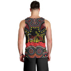 ANZAC Day Penrith Panthers Men Tank Top Military Memorial Aboriginal Indigenous Art