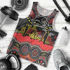 ANZAC Day Penrith Panthers Men Tank Top Military Memorial Aboriginal Indigenous Art