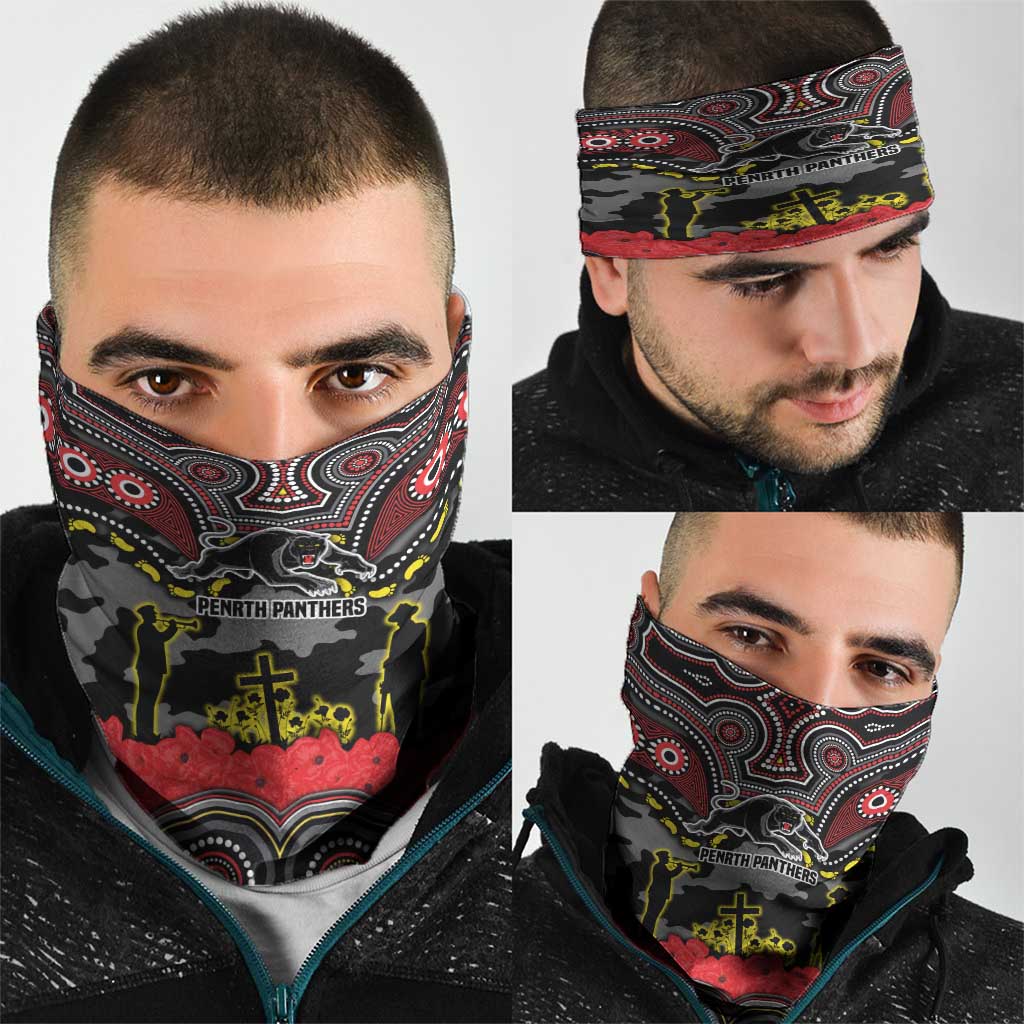 ANZAC Day Penrith Panthers Neck Gaiter Military Memorial Aboriginal Indigenous Art
