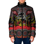 ANZAC Day Penrith Panthers Padded Jacket Military Memorial Aboriginal Indigenous Art