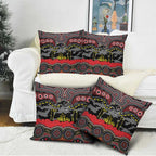 ANZAC Day Penrith Panthers Pillow Cover Military Memorial Aboriginal Indigenous Art