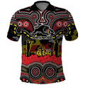 ANZAC Day Penrith Panthers Polo Shirt Military Memorial Aboriginal Indigenous Art