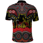 ANZAC Day Penrith Panthers Polo Shirt Military Memorial Aboriginal Indigenous Art