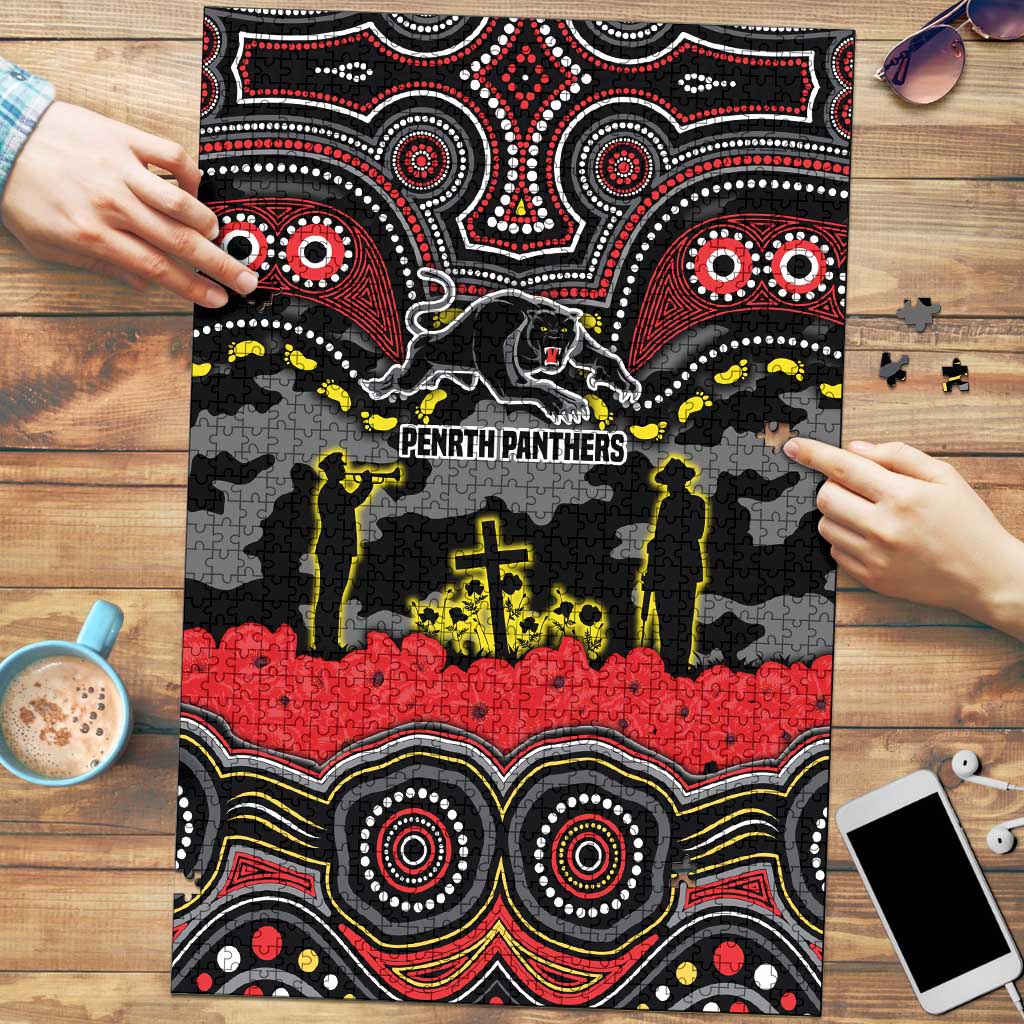 ANZAC Day Penrith Panthers Puzzle Military Memorial Aboriginal Indigenous Art
