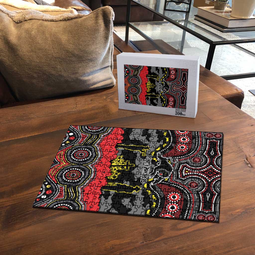 ANZAC Day Penrith Panthers Puzzle Military Memorial Aboriginal Indigenous Art