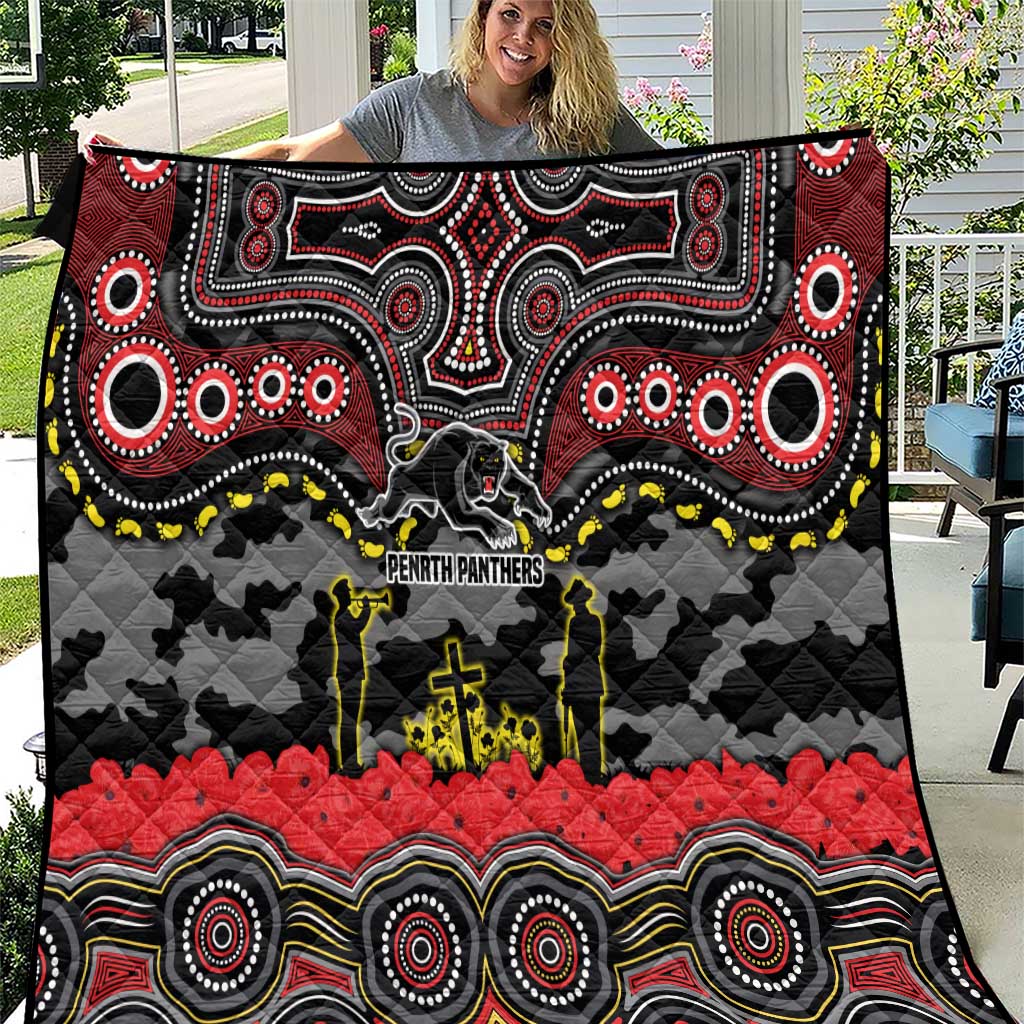 ANZAC Day Penrith Panthers Quilt Military Memorial Aboriginal Indigenous Art