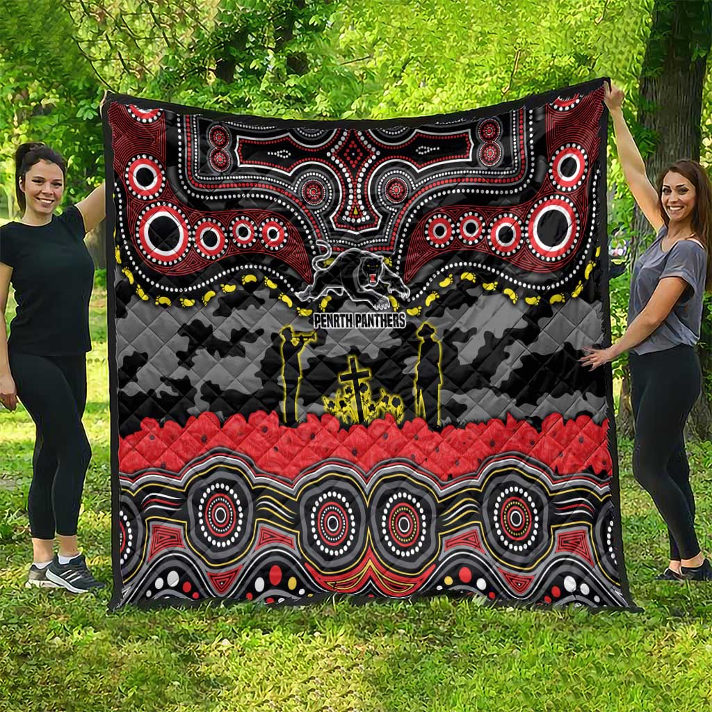 ANZAC Day Penrith Panthers Quilt Military Memorial Aboriginal Indigenous Art