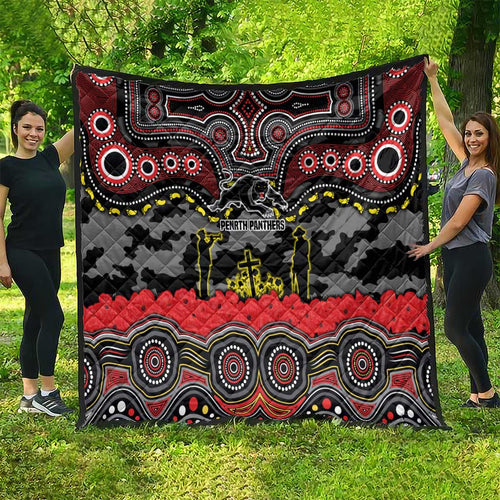 ANZAC Day Penrith Panthers Quilt Military Memorial Aboriginal Indigenous Art
