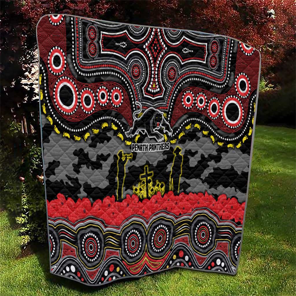 ANZAC Day Penrith Panthers Quilt Military Memorial Aboriginal Indigenous Art