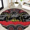 ANZAC Day Penrith Panthers Round Carpet Military Memorial Aboriginal Indigenous Art