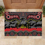 ANZAC Day Penrith Panthers Rubber Doormat Military Memorial Aboriginal Indigenous Art
