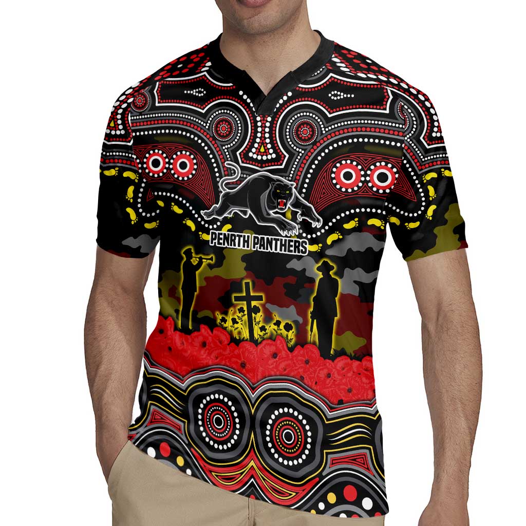 ANZAC Day Penrith Panthers Rugby Jersey Military Memorial Aboriginal Indigenous Art