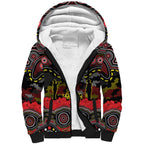 ANZAC Day Penrith Panthers Sherpa Hoodie Military Memorial Aboriginal Indigenous Art