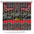 ANZAC Day Penrith Panthers Shower Curtain Military Memorial Aboriginal Indigenous Art