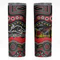 ANZAC Day Penrith Panthers Skinny Tumbler Military Memorial Aboriginal Indigenous Art