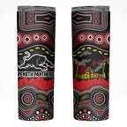 ANZAC Day Penrith Panthers Skinny Tumbler Military Memorial Aboriginal Indigenous Art