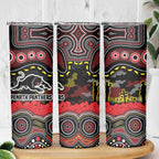 ANZAC Day Penrith Panthers Skinny Tumbler Military Memorial Aboriginal Indigenous Art
