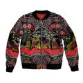ANZAC Day Penrith Panthers Sleeve Zip Bomber Jacket Military Memorial Aboriginal Indigenous Art