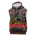 ANZAC Day Penrith Panthers Sleeveless Hoodie Military Memorial Aboriginal Indigenous Art