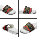 ANZAC Day Penrith Panthers Slide Sandals Military Memorial Aboriginal Indigenous Art