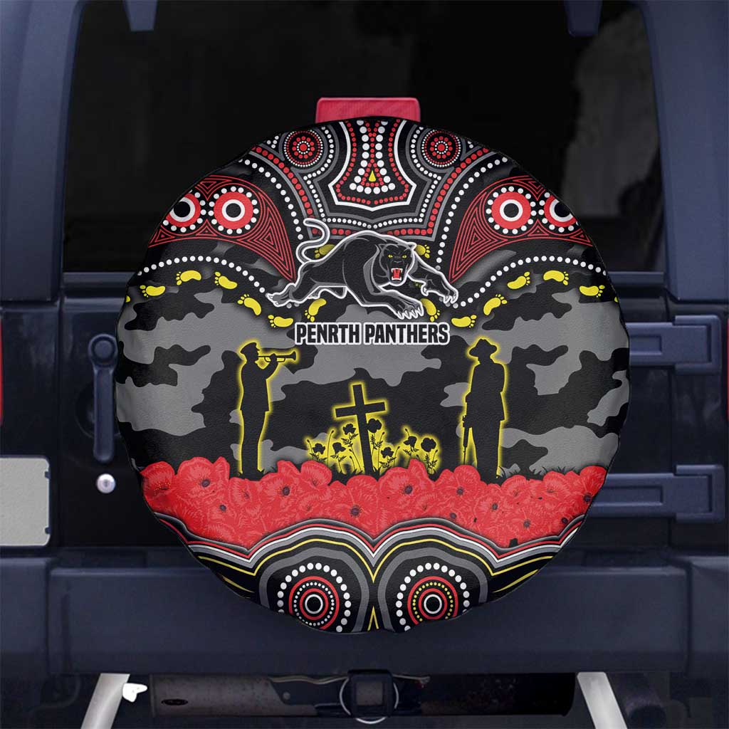 ANZAC Day Penrith Panthers Spare Tire Cover Military Memorial Aboriginal Indigenous Art