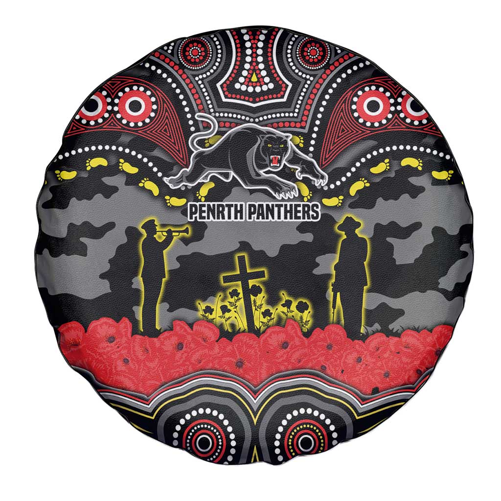 ANZAC Day Penrith Panthers Spare Tire Cover Military Memorial Aboriginal Indigenous Art