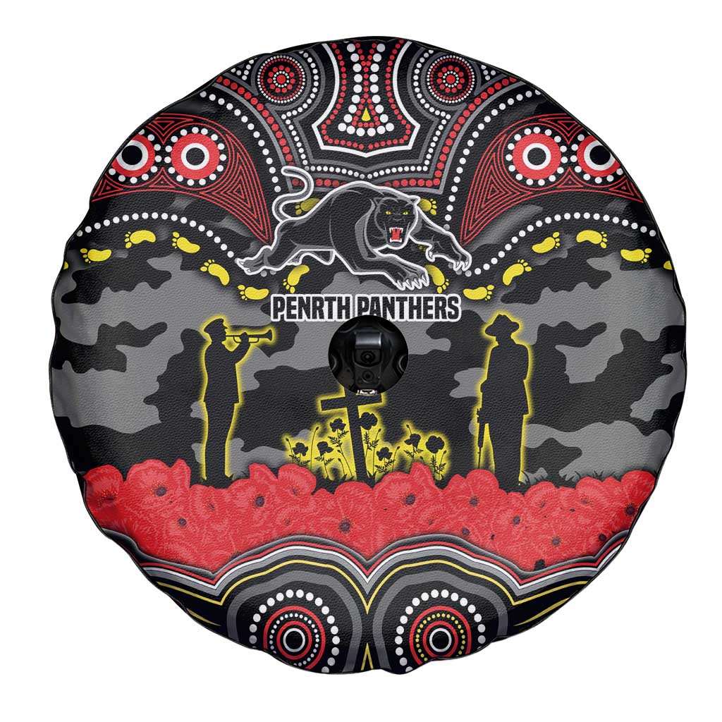 ANZAC Day Penrith Panthers Spare Tire Cover Military Memorial Aboriginal Indigenous Art