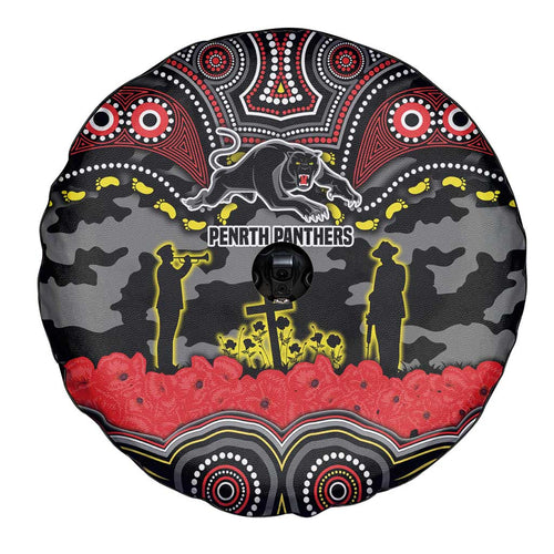 ANZAC Day Penrith Panthers Spare Tire Cover Military Memorial Aboriginal Indigenous Art