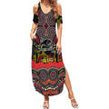 ANZAC Day Penrith Panthers Summer Maxi Dress Military Memorial Aboriginal Indigenous Art