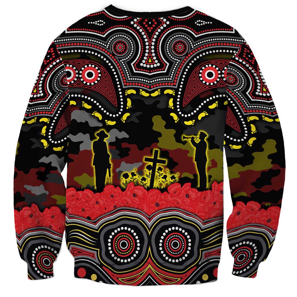ANZAC Day Penrith Panthers Sweatshirt Military Memorial Aboriginal Indigenous Art