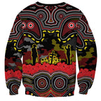 ANZAC Day Penrith Panthers Sweatshirt Military Memorial Aboriginal Indigenous Art