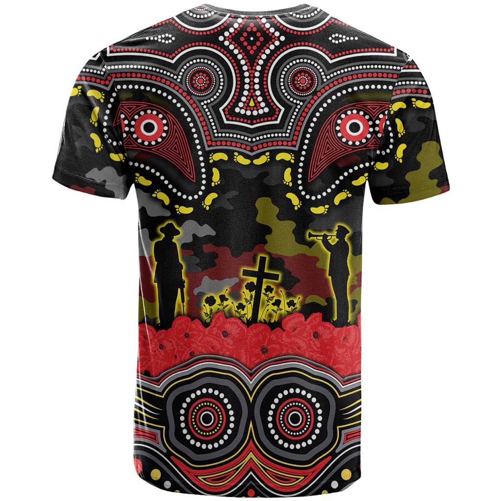 ANZAC Day Penrith Panthers T Shirt Military Memorial Aboriginal Indigenous Art