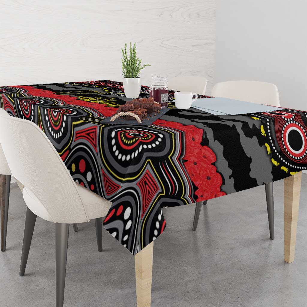 ANZAC Day Penrith Panthers Tablecloth Military Memorial Aboriginal Indigenous Art