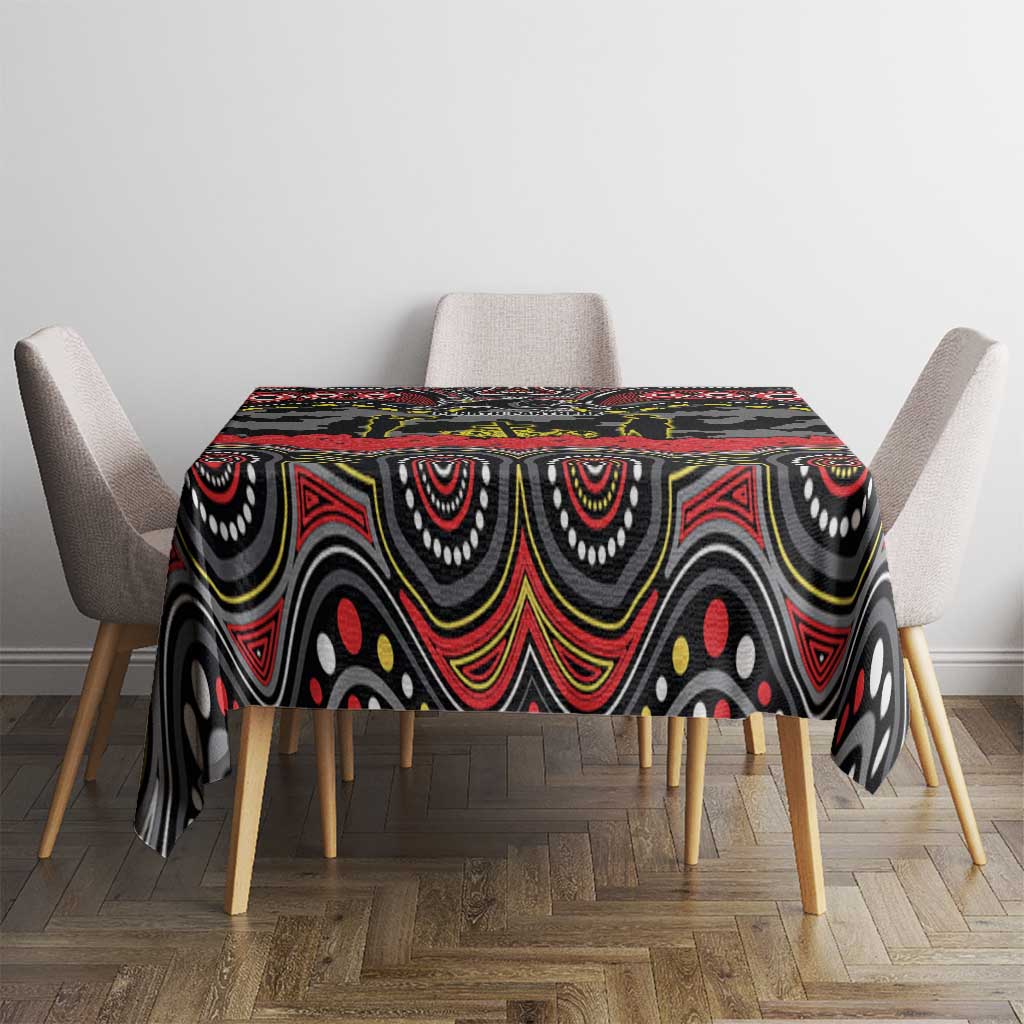 ANZAC Day Penrith Panthers Tablecloth Military Memorial Aboriginal Indigenous Art