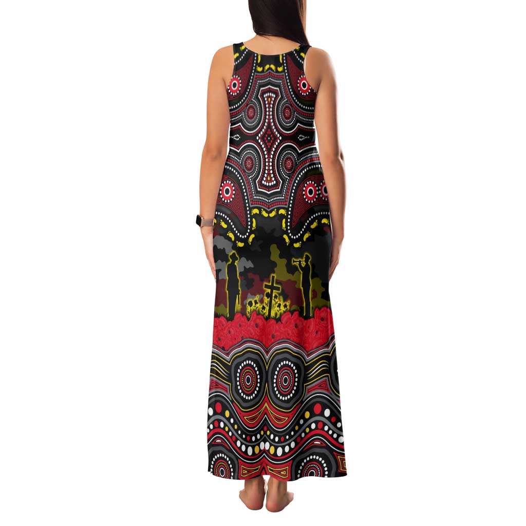 ANZAC Day Penrith Panthers Tank Maxi Dress Military Memorial Aboriginal Indigenous Art