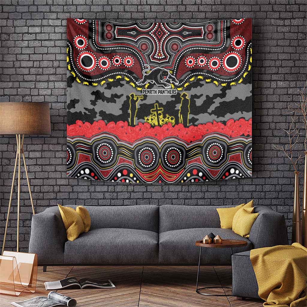 ANZAC Day Penrith Panthers Tapestry Military Memorial Aboriginal Indigenous Art