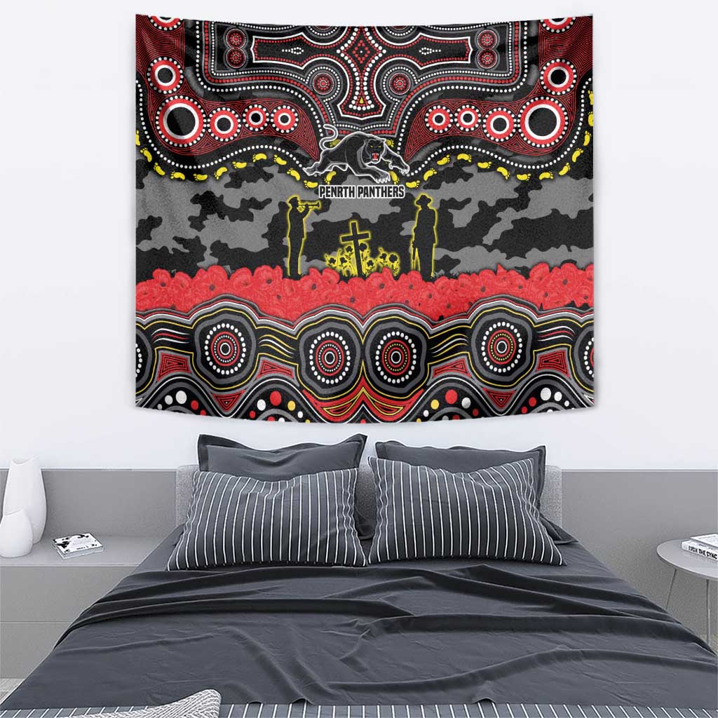 ANZAC Day Penrith Panthers Tapestry Military Memorial Aboriginal Indigenous Art