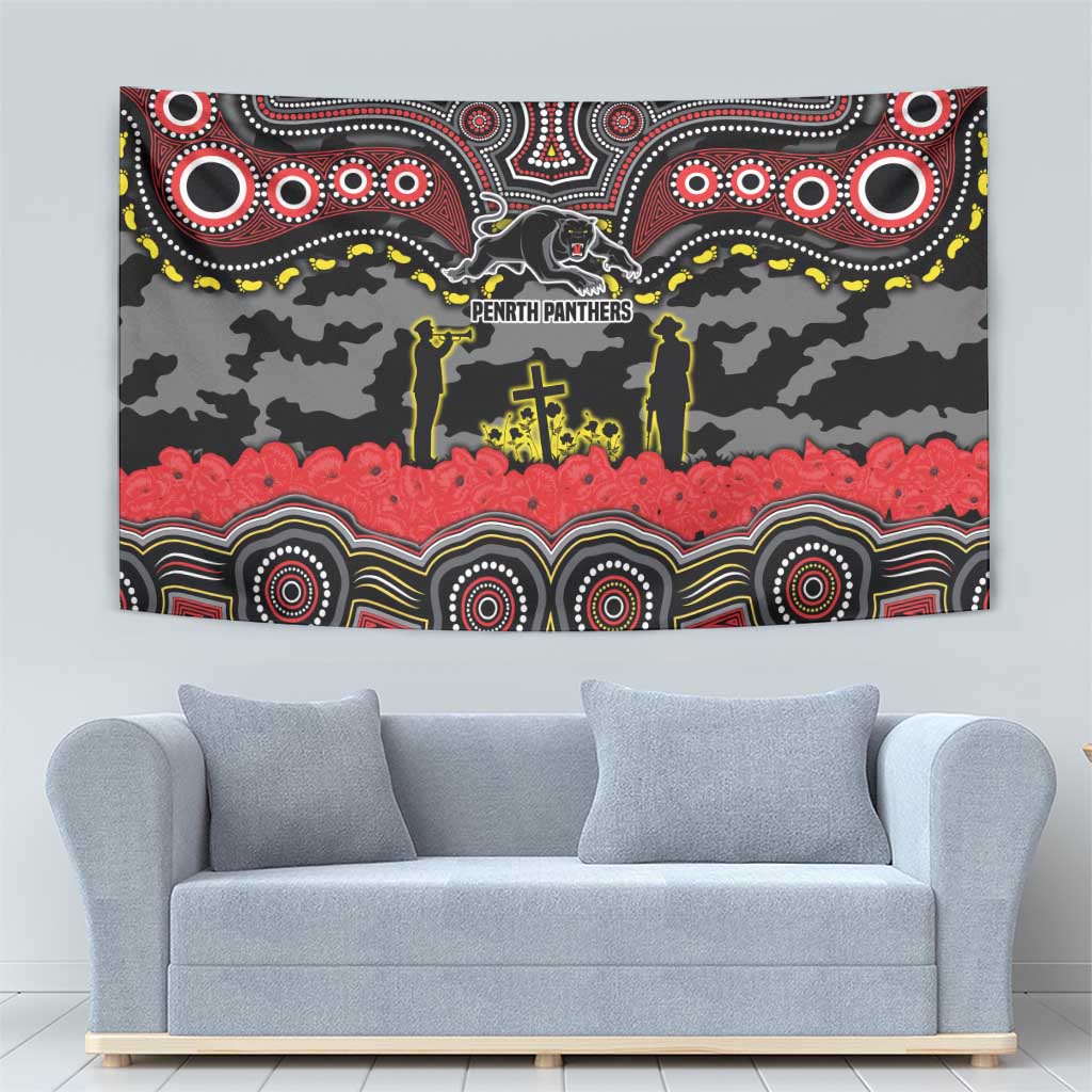 ANZAC Day Penrith Panthers Tapestry Military Memorial Aboriginal Indigenous Art