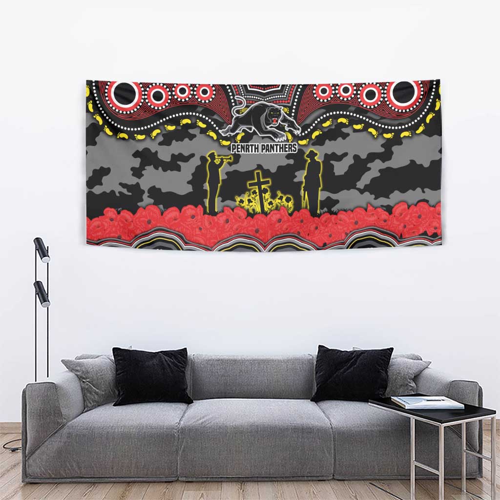 ANZAC Day Penrith Panthers Tapestry Military Memorial Aboriginal Indigenous Art